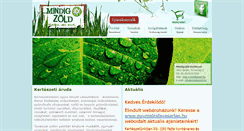 Desktop Screenshot of mindigzold.hu